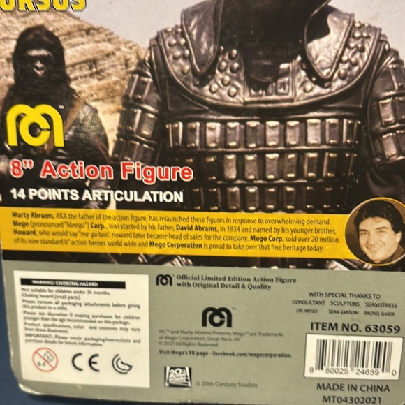 Planet of the Apes General Ursus 8“ Action Figure, NIB - Picture 11 of 11